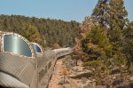 Grand Canyon Railway traveling to the Canyon